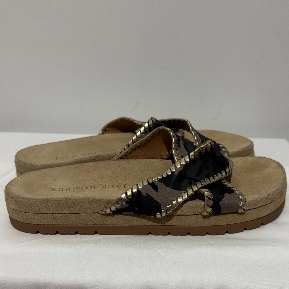 Jack Rogers Camouflage and Tan Sandals - Picture 4 of 6
